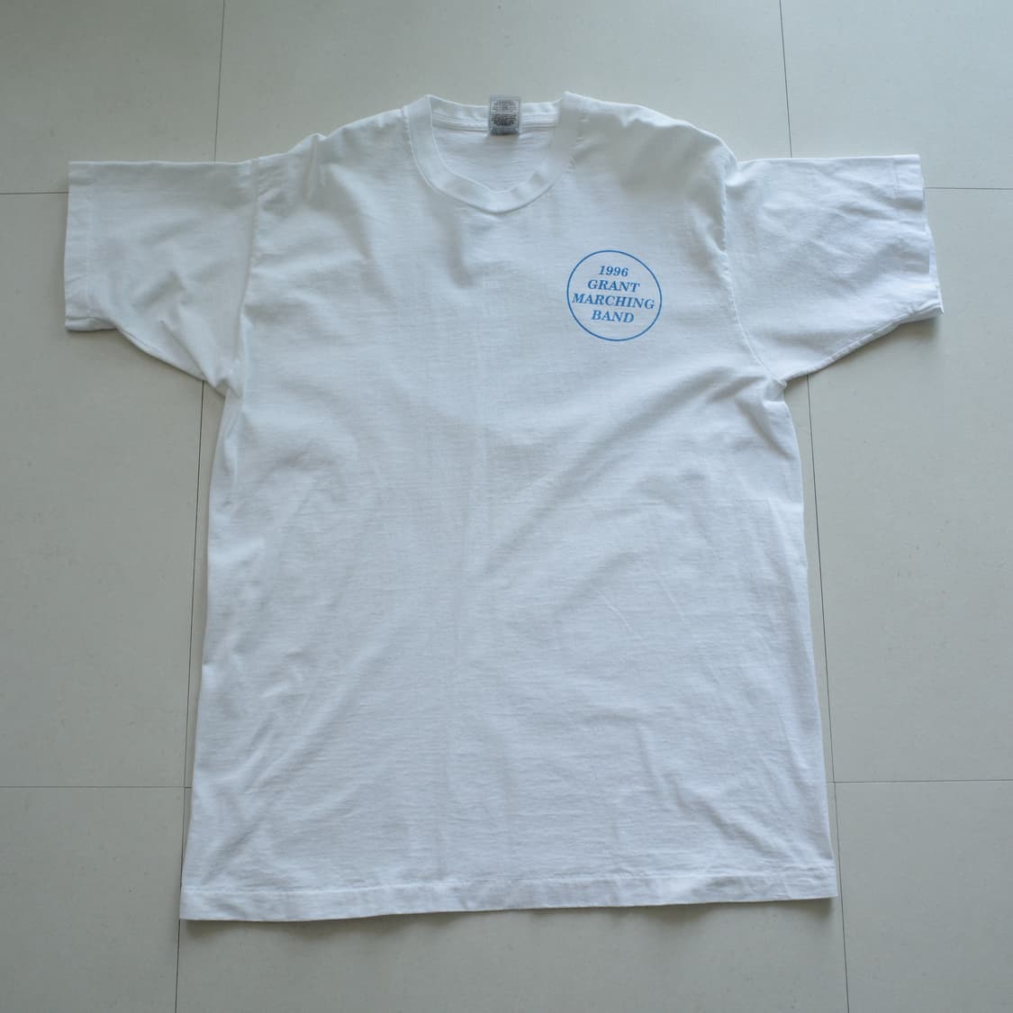 90s USA 프룻오브더룸 지구 프린팅 싱글스티치 티셔츠 상품이미지3