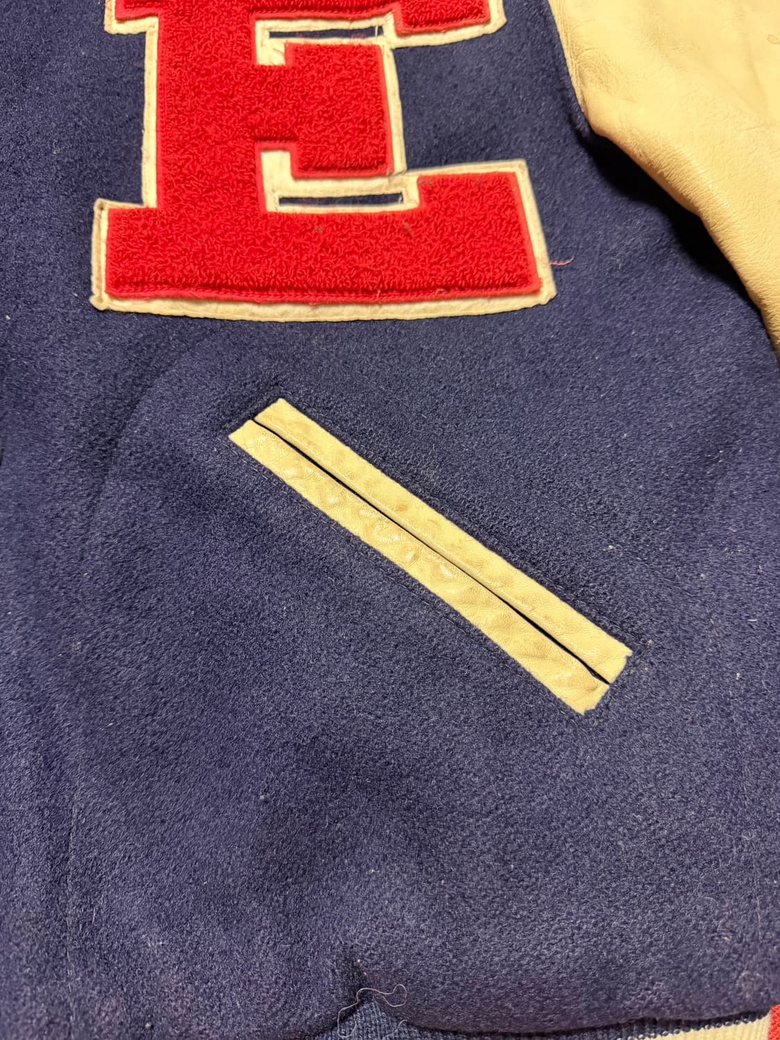 90‘s Dehen 1920 leather varsity jacket   상품이미지10