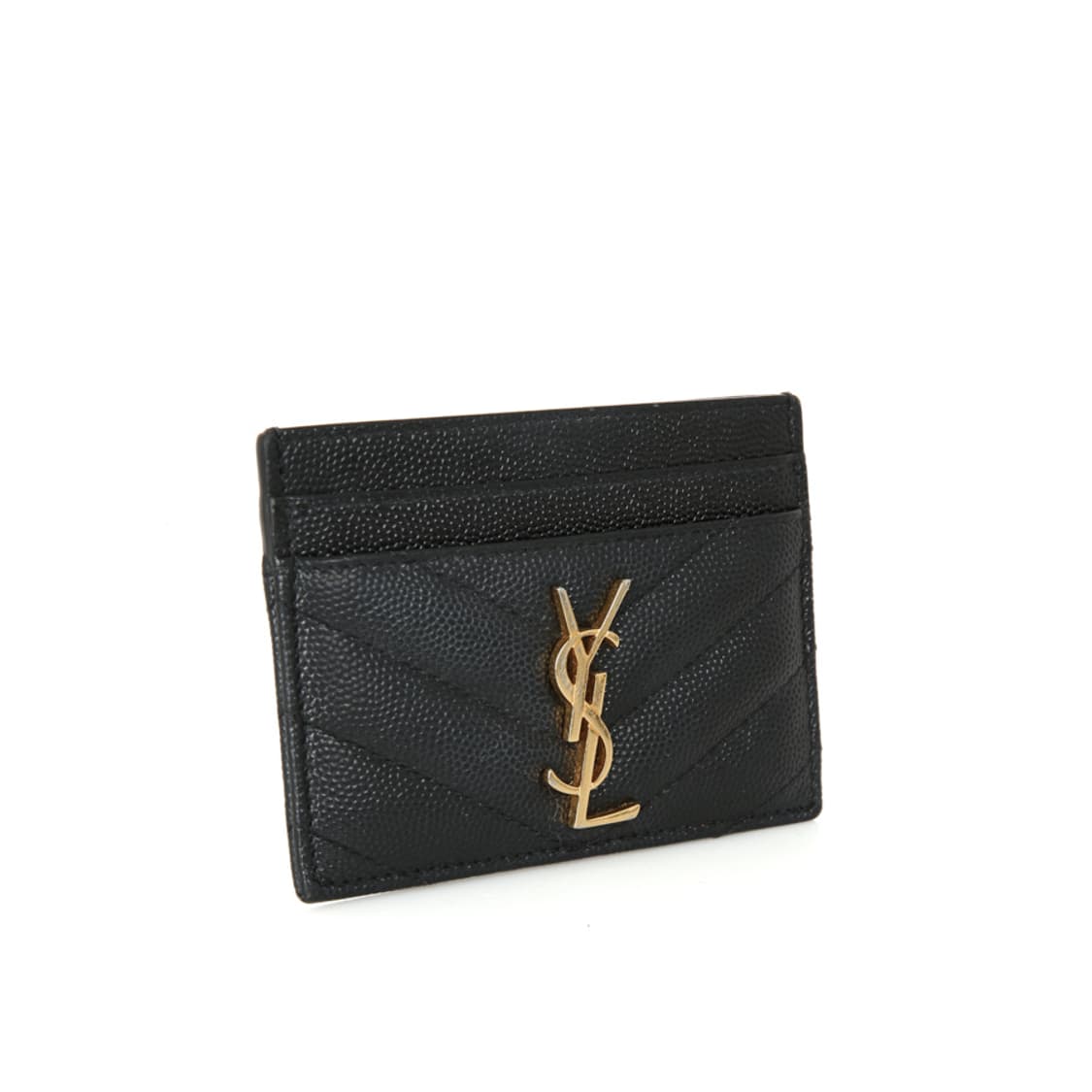 생로랑 카상드르 캐비어 카드지갑 YSL 블랙 금장 423291 상품이미지3