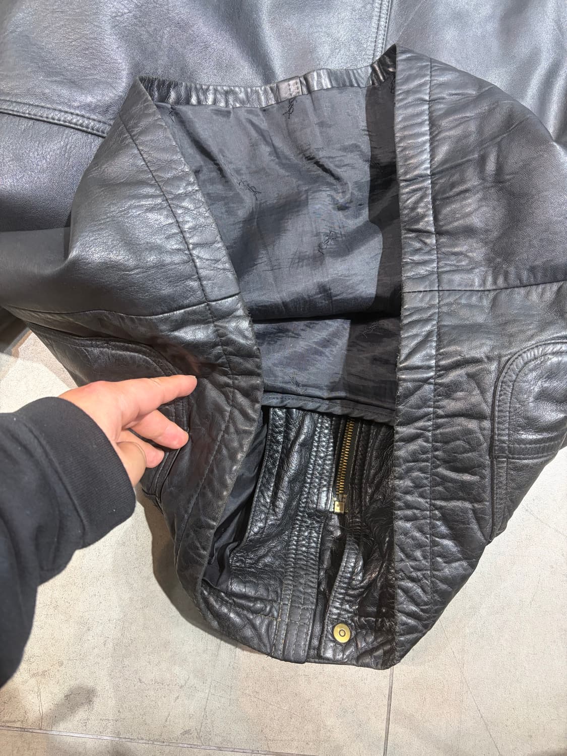 90s 입생로랑 ysl 퍼 양가죽 자켓 상품이미지9