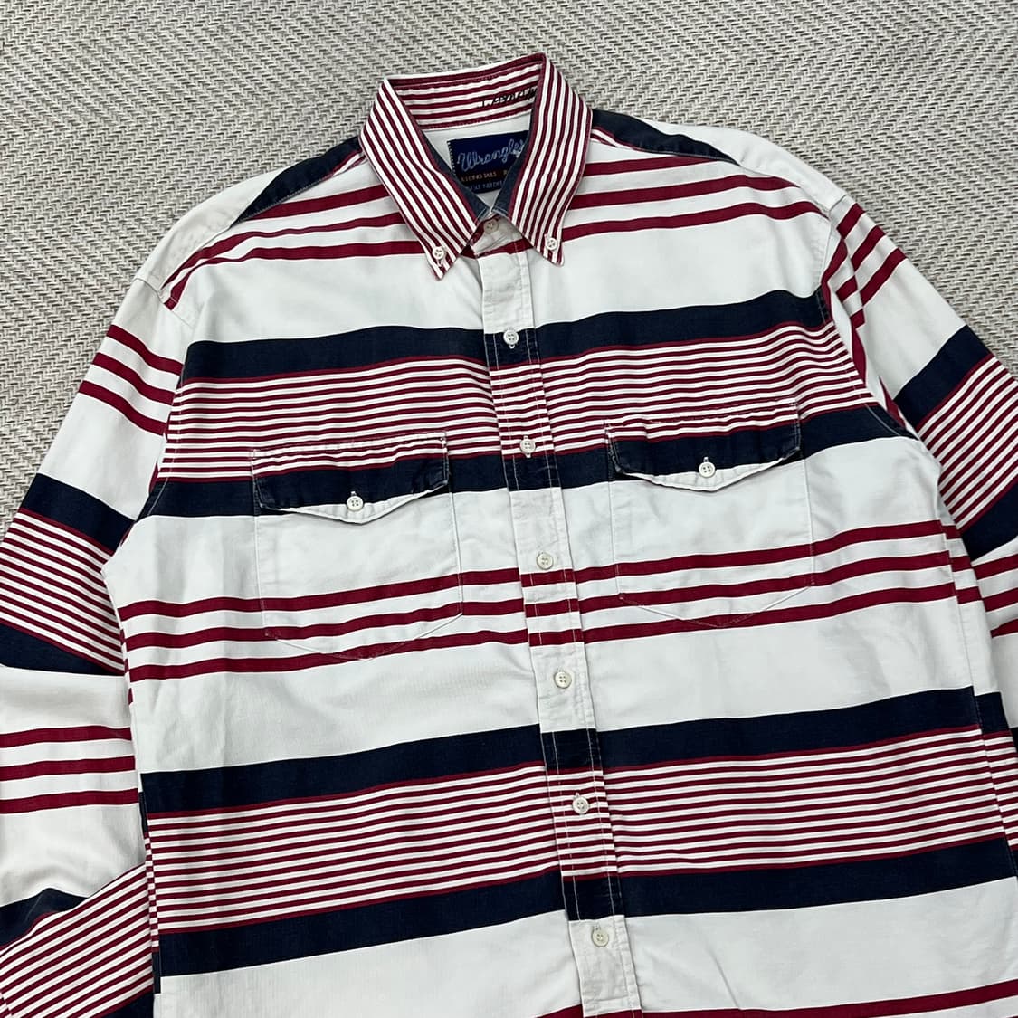 랭글러 스트라이프 워크셔츠 r3378 상품이미지3