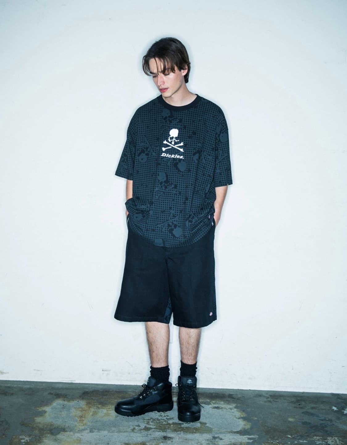 디키즈 X 마스터마인드 재팬 티셔츠 S 블랙 상품이미지3