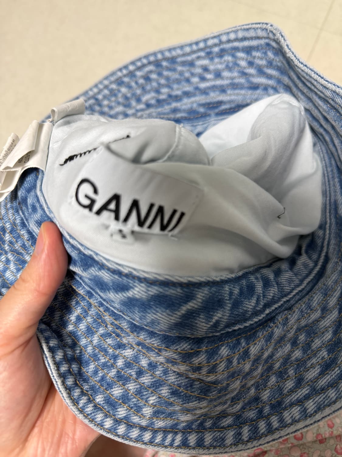 가니(GANNI)데님 버킷햇 상품이미지3