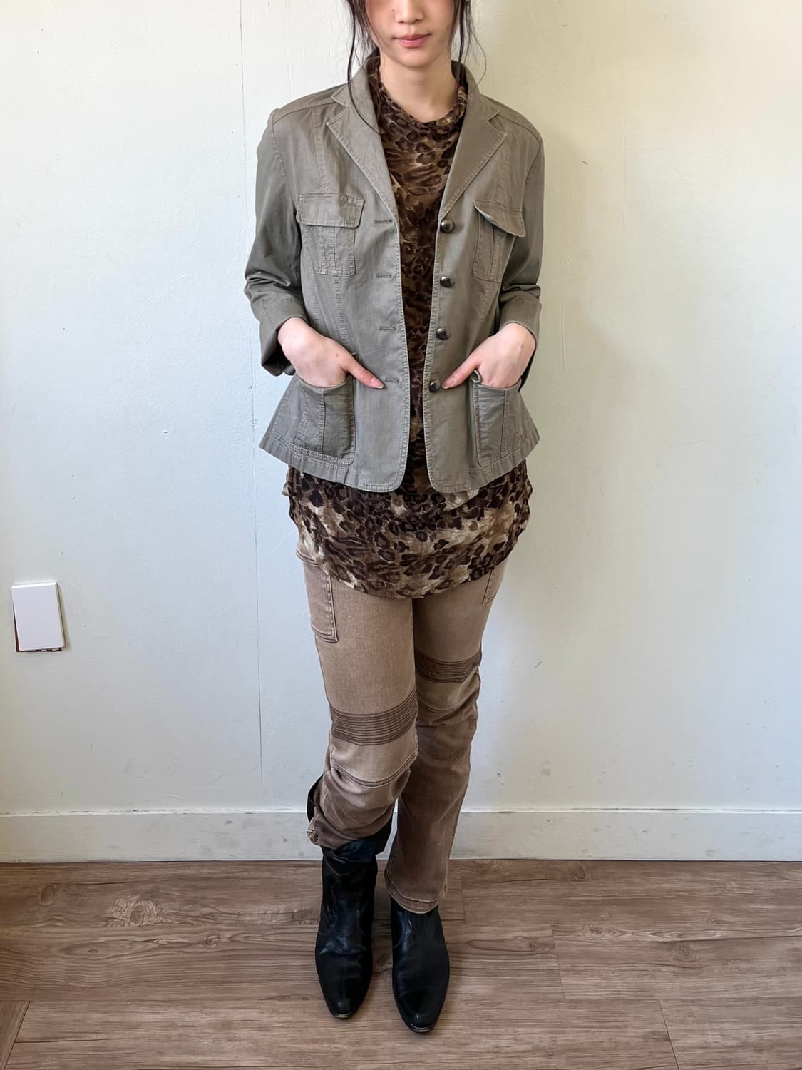 avienne 헌팅 자켓 상품이미지5