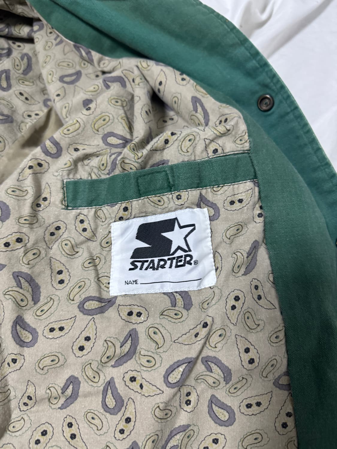 90s 스타터 오클랜드 애슬레틱스 팀 바시티 자켓 상품이미지8