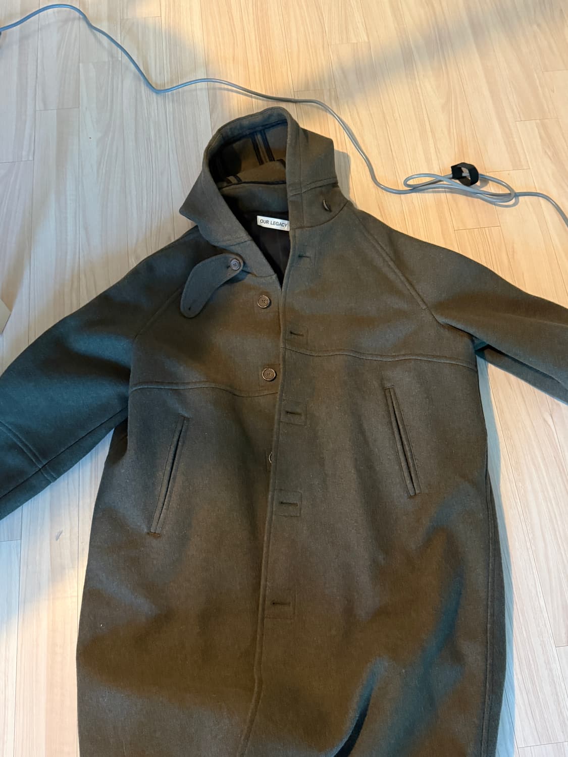 아워레가시 더플 모스그린 코트 상품이미지1