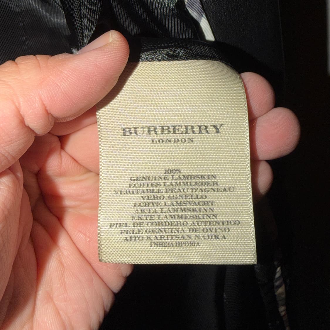 버버리 램스킨 트렌치 견장코트 USA4사이즈 (여성 55정도) 상품이미지10