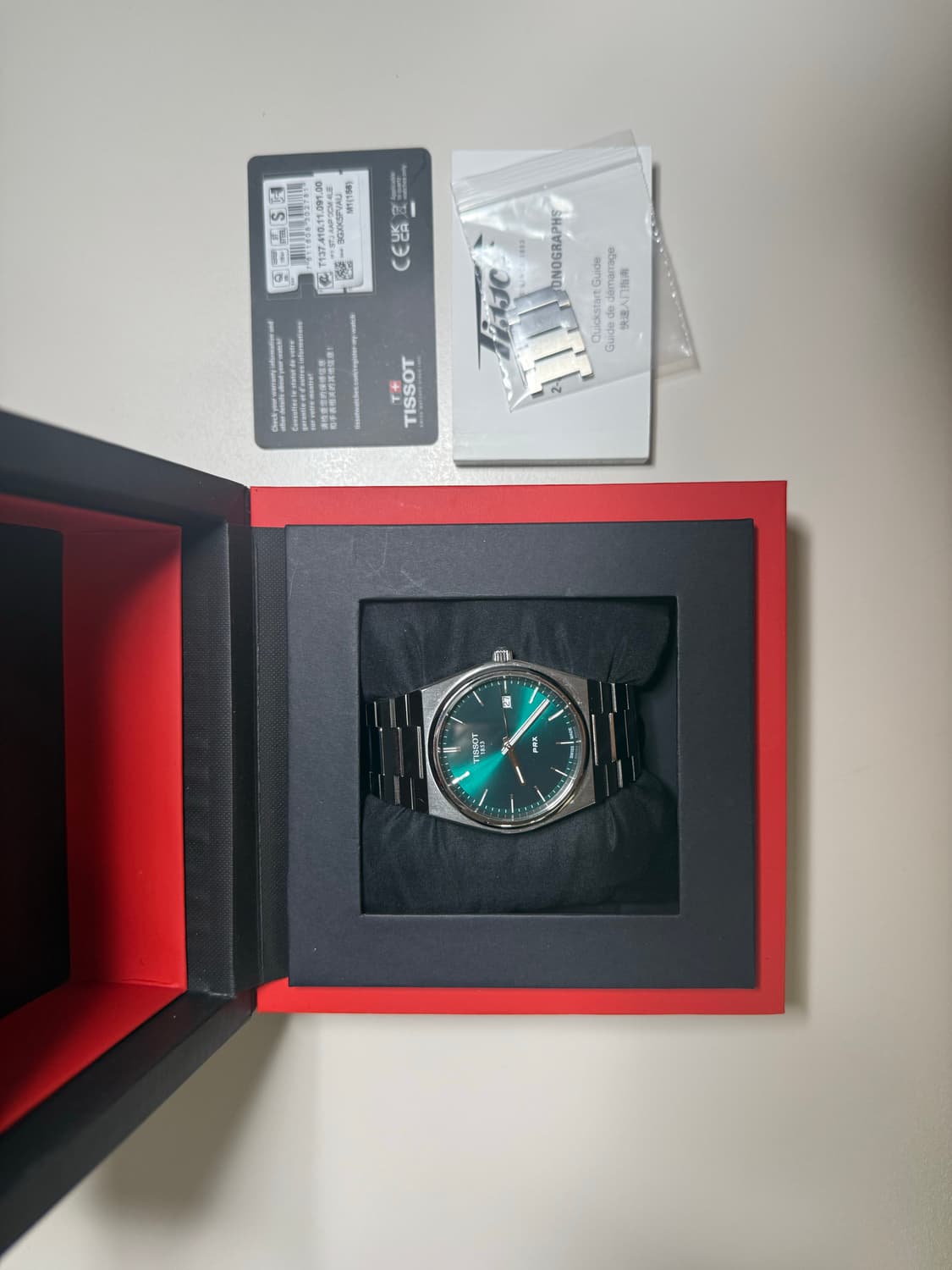 티쏘 prx 쿼츠 그린 40mm 판매합니다 상품이미지1