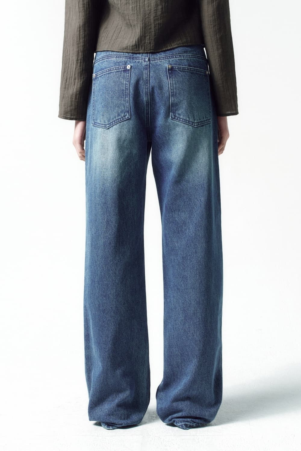 인사일런스 커빙 스터드 데님 블루 상품이미지2