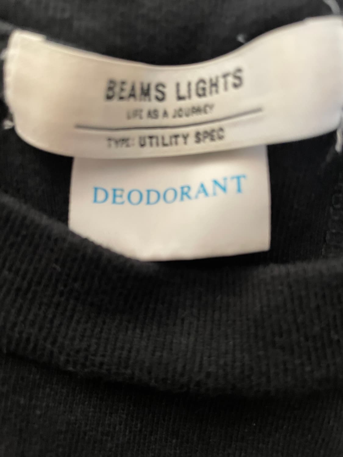 빔즈 라이츠 남성 반팔 티셔츠 블랙 상품이미지3