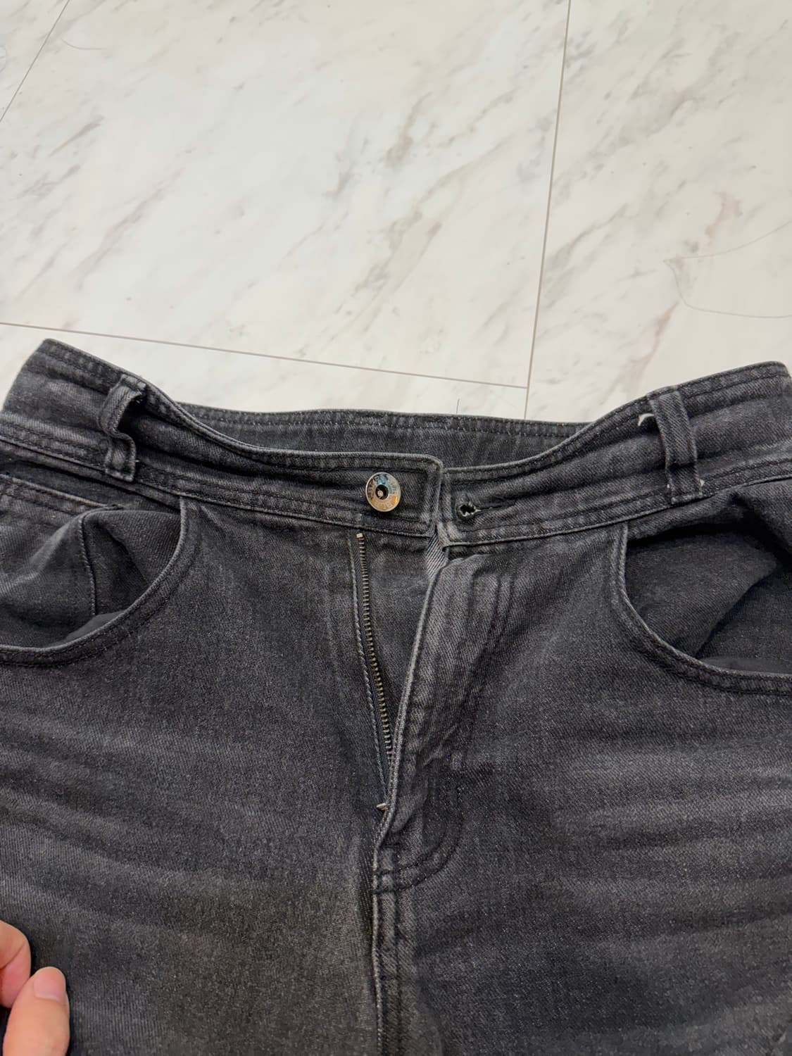 [S] BLR BLUER 비엘알 니 포인트 데님 팬츠 상품이미지4