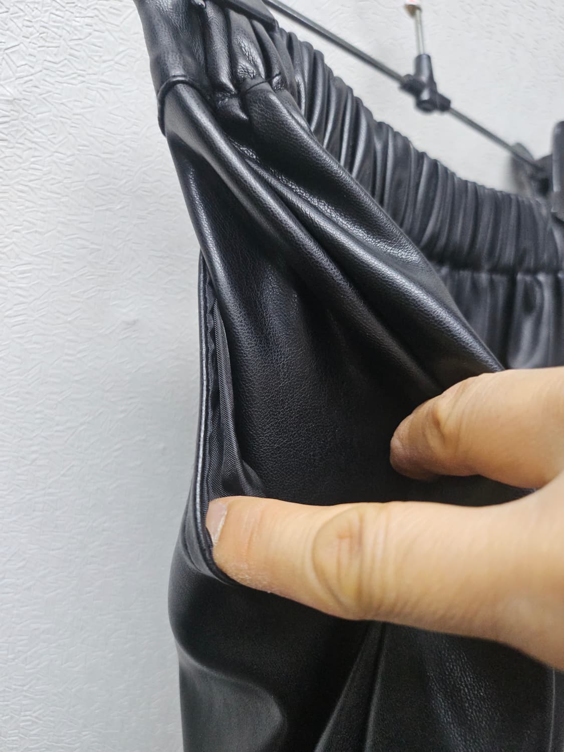 레더 롱 스커트  M -  L 상품이미지3