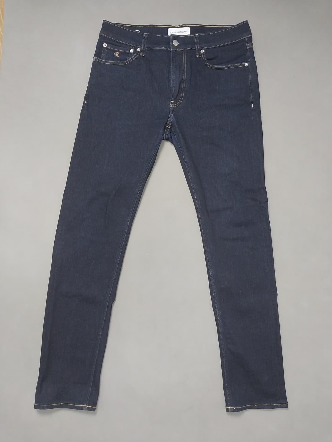 [32] 캘빈클라인 진스 진청 무지 슬림진 청바지 상품이미지1