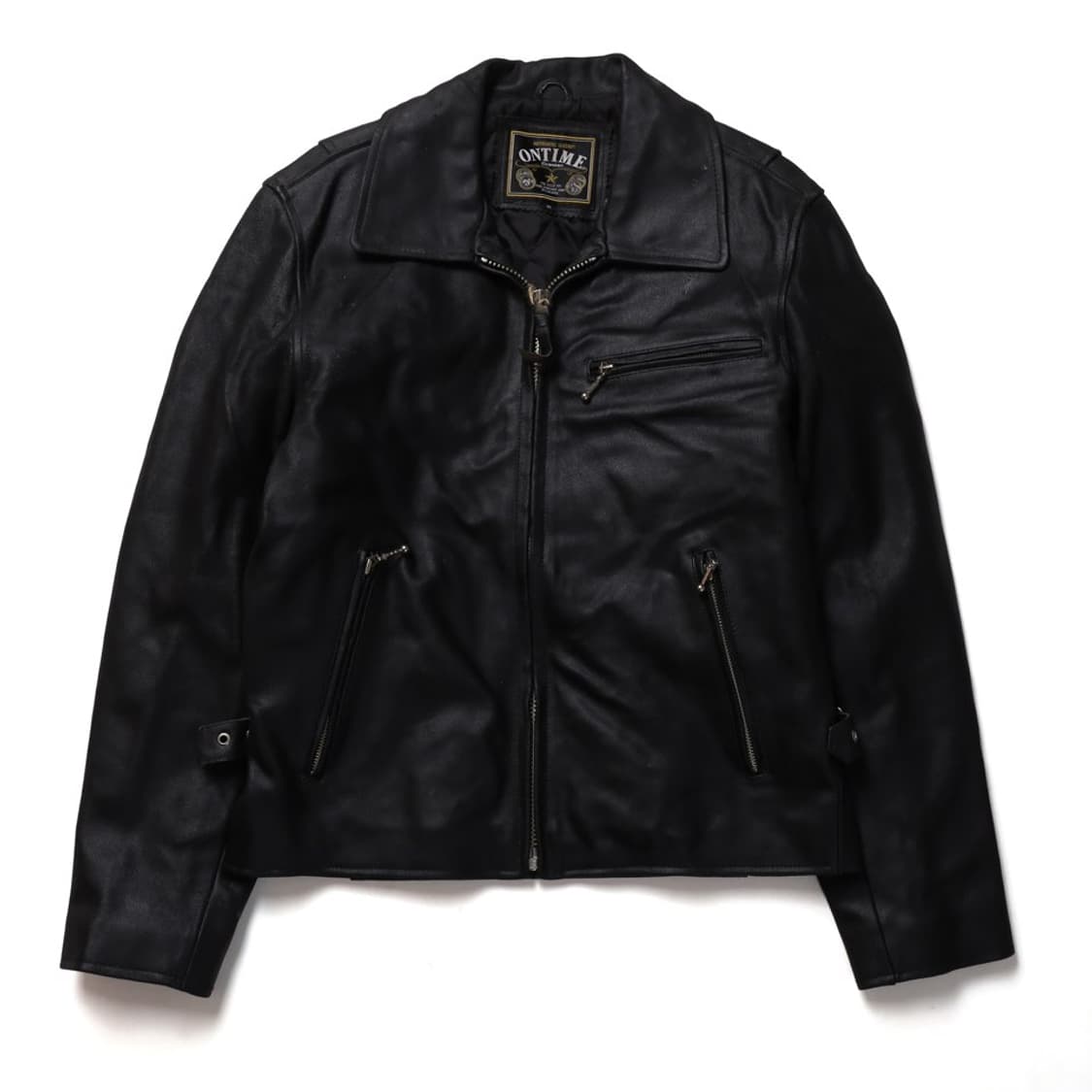 ONTIME Leather Rider Jacket 

 상품이미지2