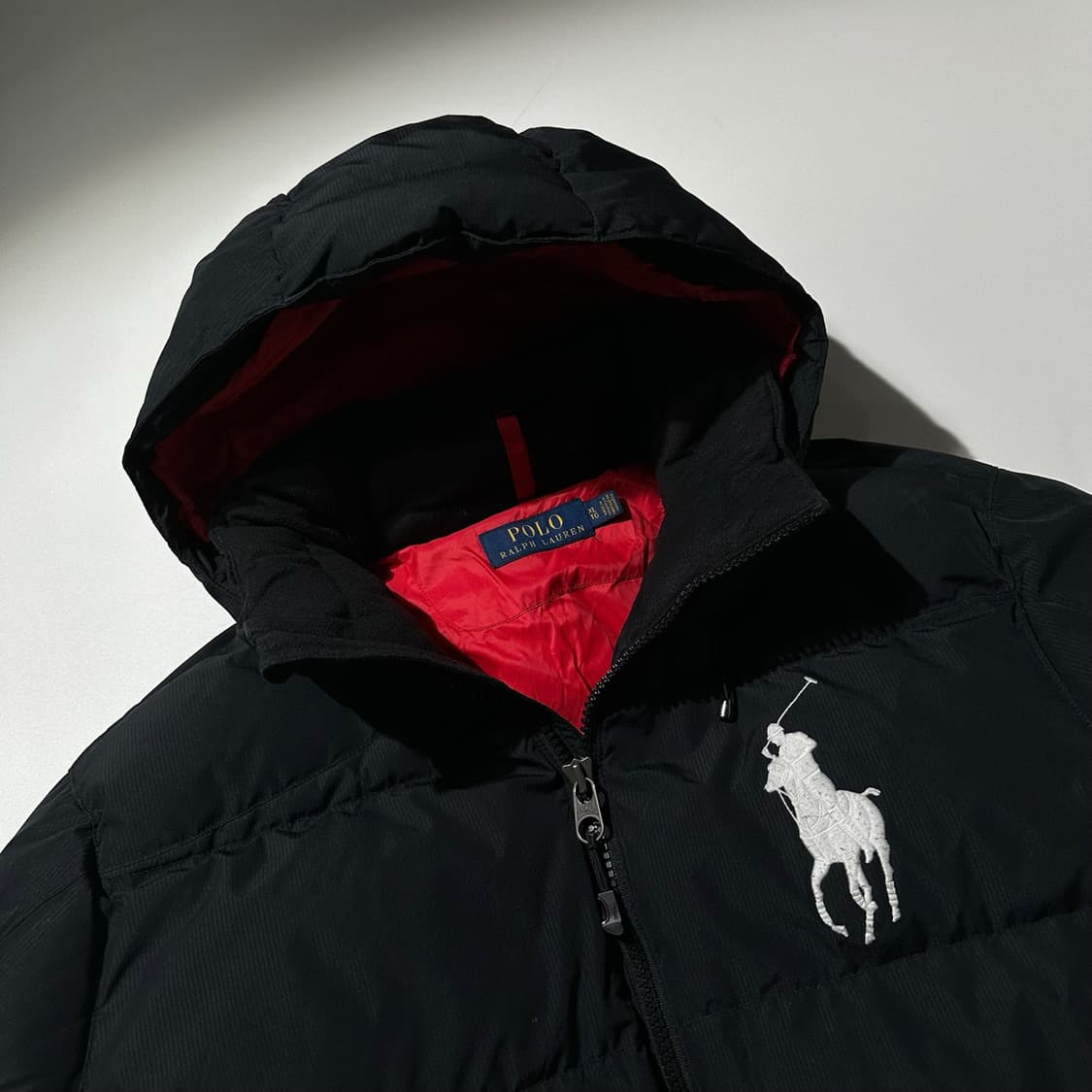 폴로 랄프로렌 빅포니 덕다운 푸퍼 패딩 블랙 상품이미지3
