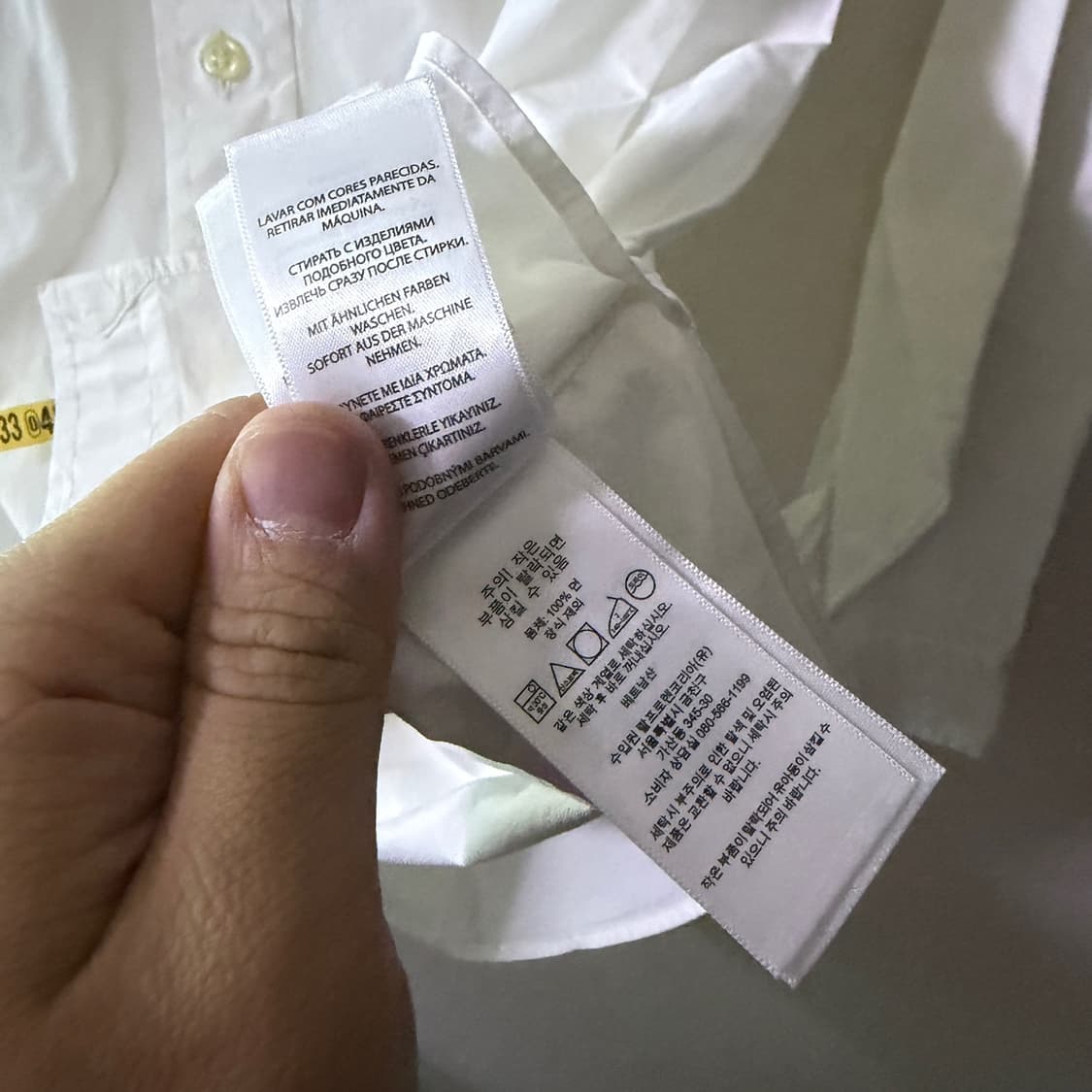 폴로 랄프로렌 기본 드레스셔츠 하절기  클레식핏 S (100정도) 상품이미지8