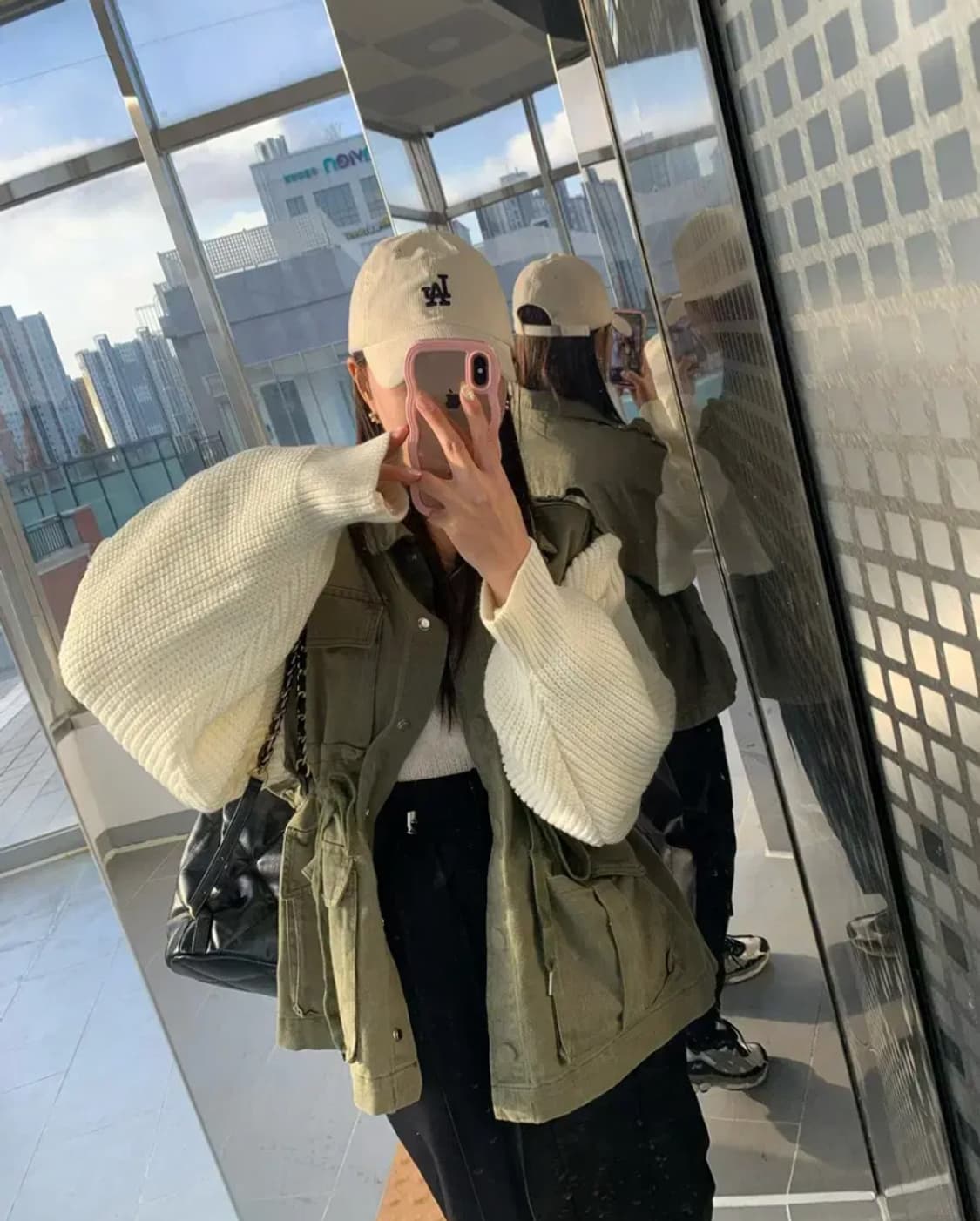 [새상품] 블랙바비 비비니트야상 상품이미지3