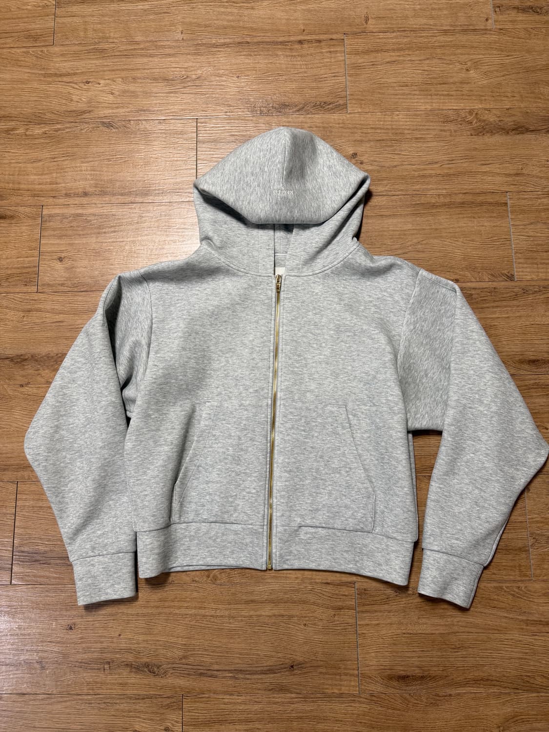 렉토 25SS 로고 디테일 후드 집업 상품이미지1