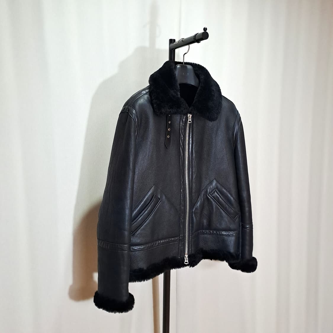 (택포) 양가죽 양털 무스탕 105-110 B455 상품이미지2