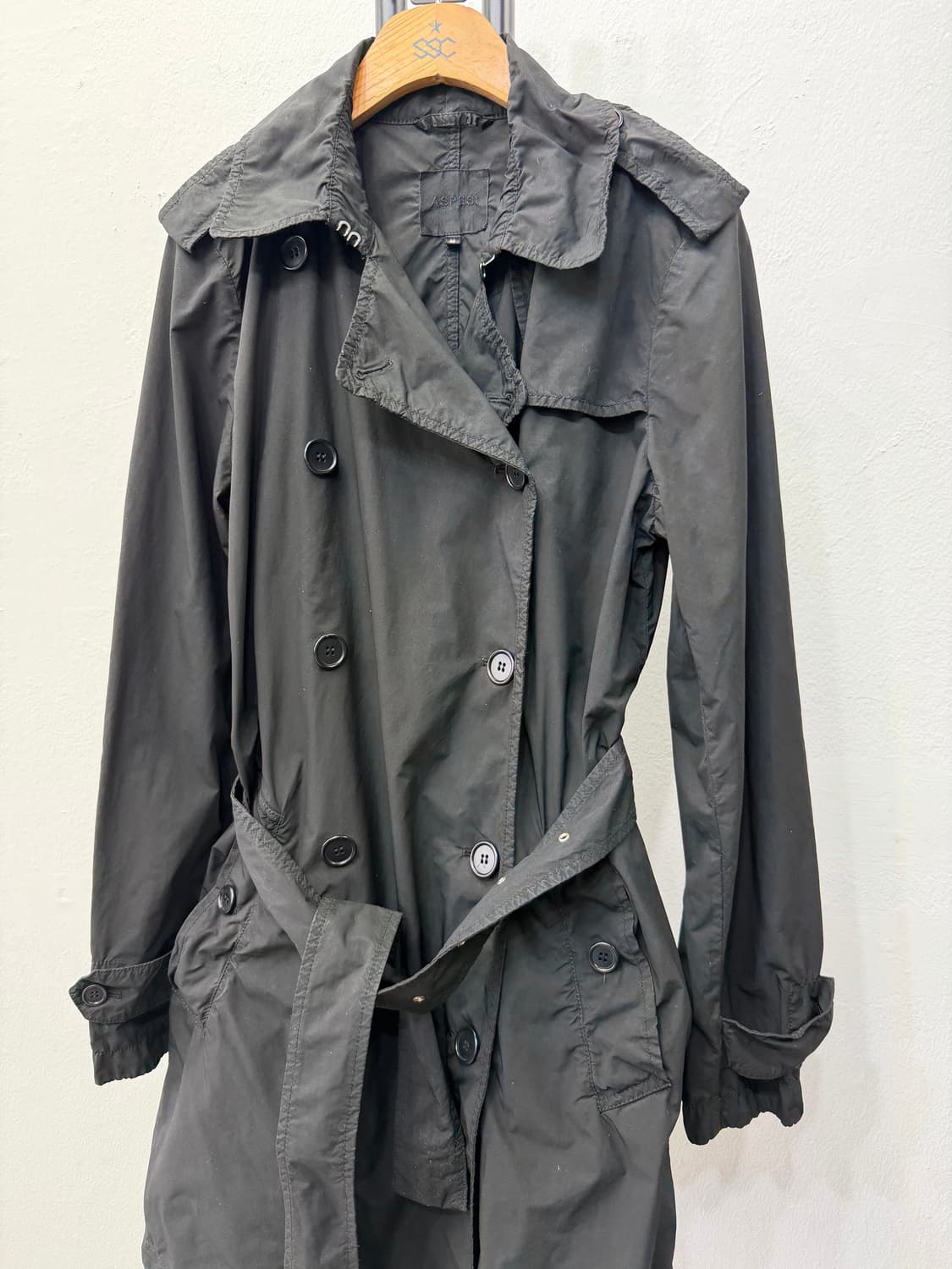 매장판정품) ASPESI 아스페시 여성 트렌치 코트 M 상품이미지3