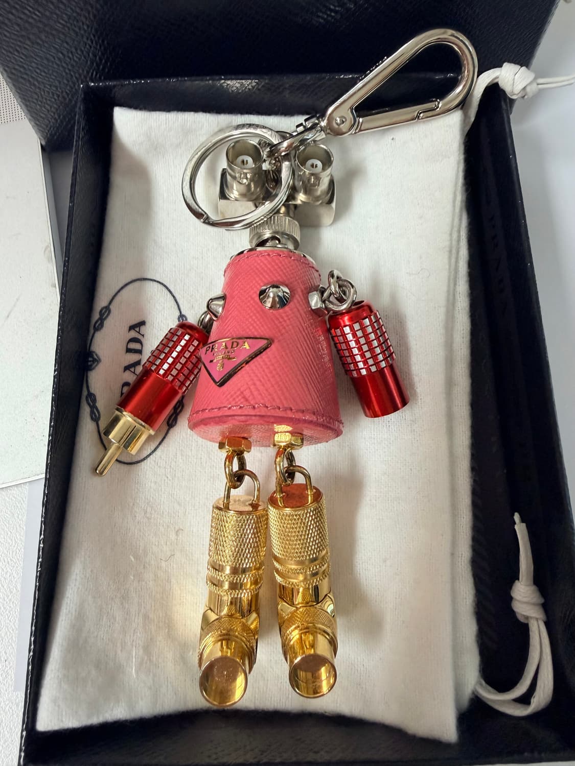 [정품] 프라다 로봇 키링 (백참)  상품이미지1