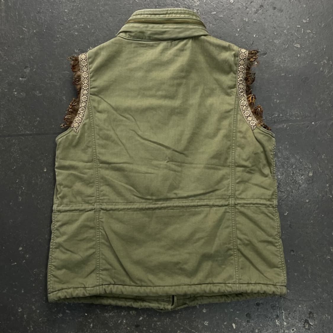 100 데님 앤 서플라이 랄프로렌 사우스 웨스턴 깃털 조끼  상품이미지5