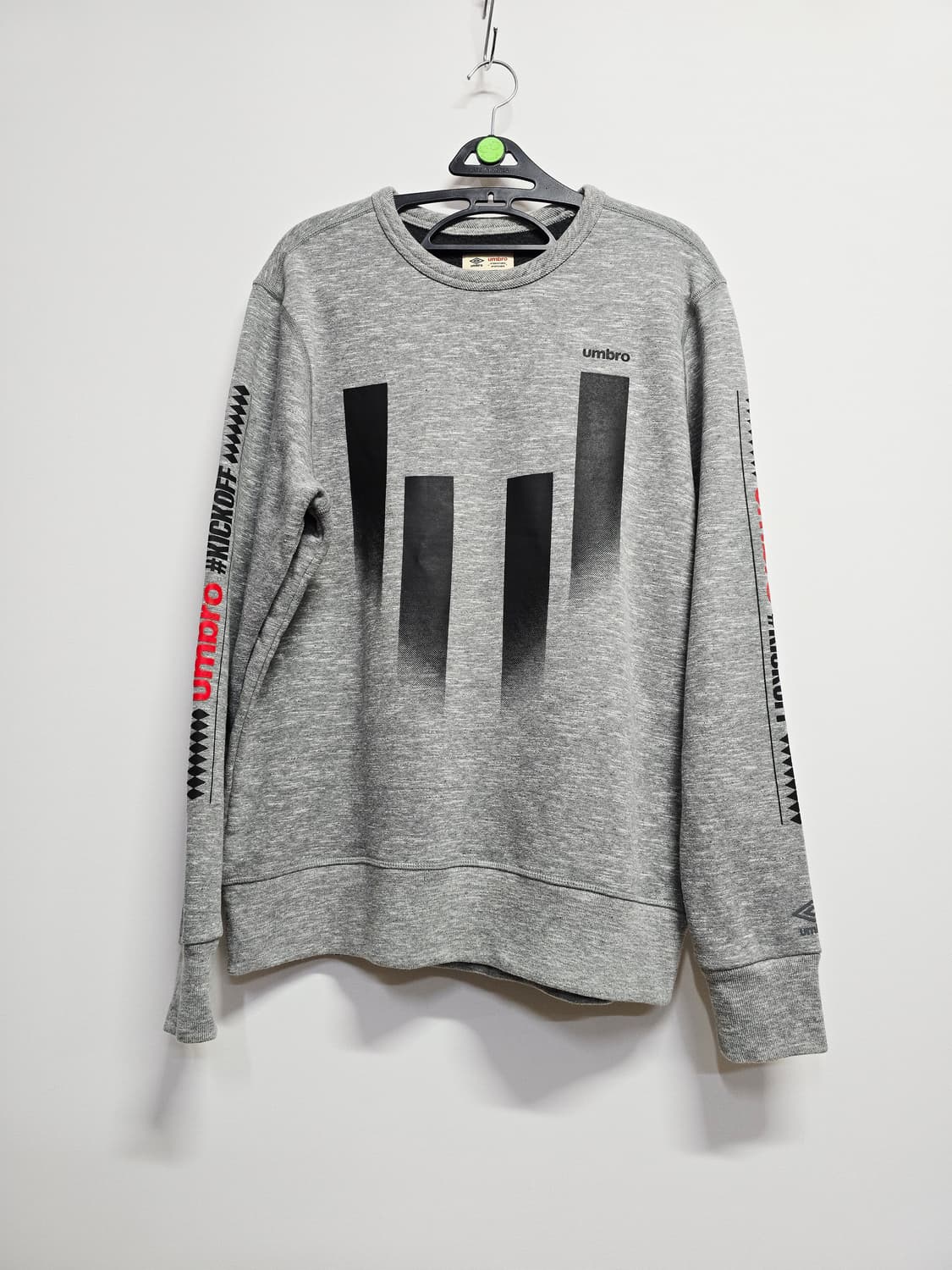 엄브로 그레이 기모 맨투맨 티셔츠 상품이미지1