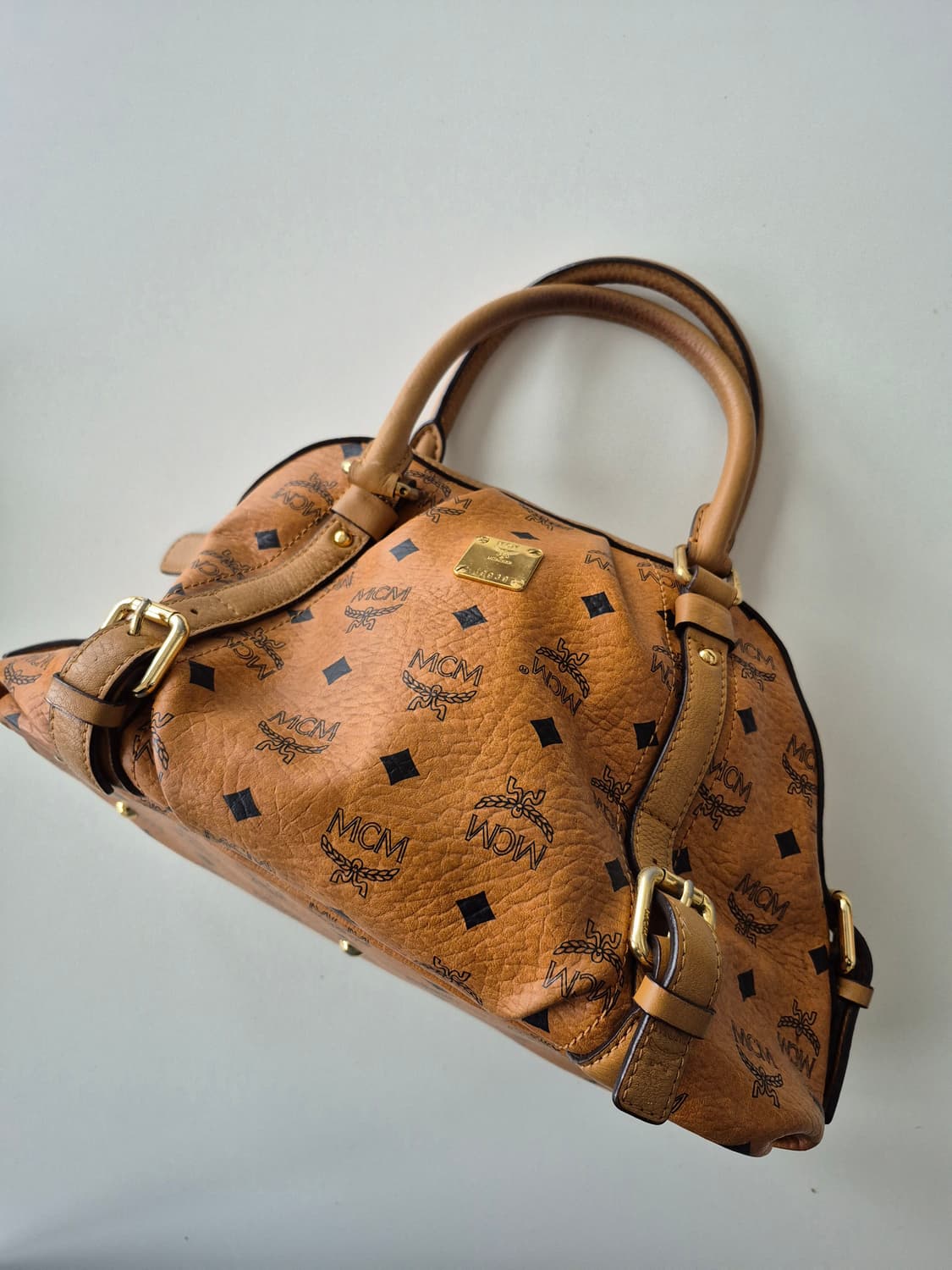 MCM 비세토스 브라운 토트백 상품이미지4
