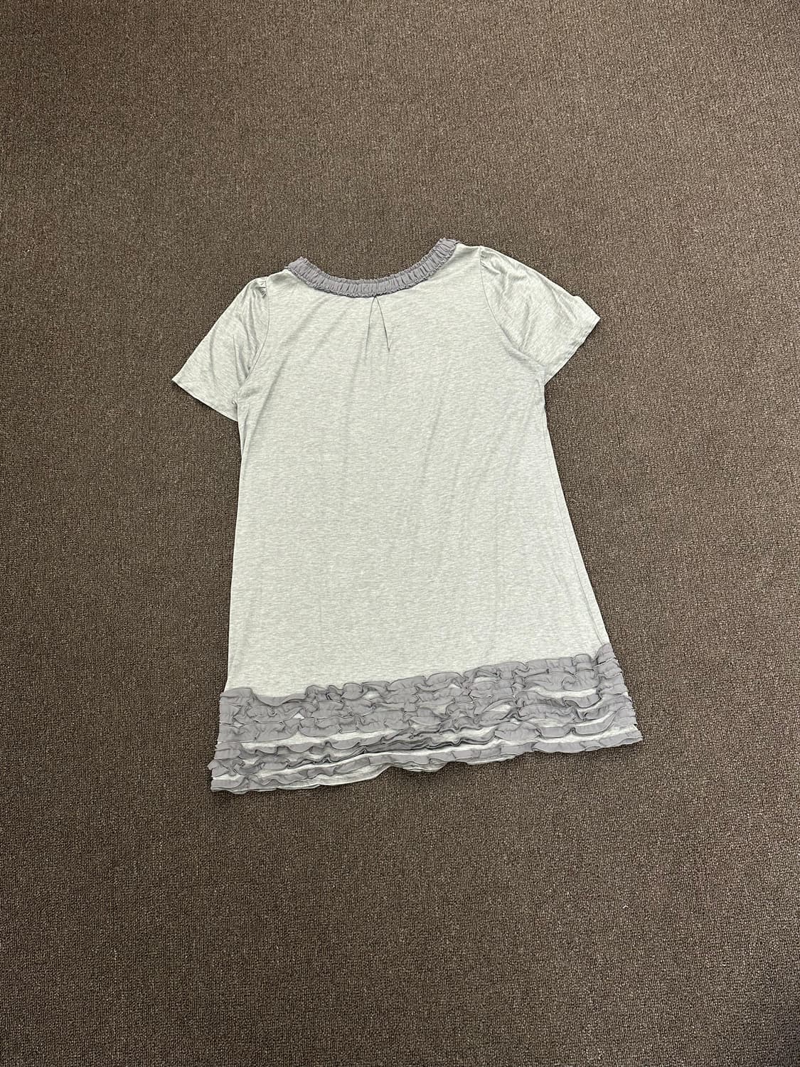 42)Rose Tiara vintage 페미닌 레이스 그레이 원피스 상품이미지6