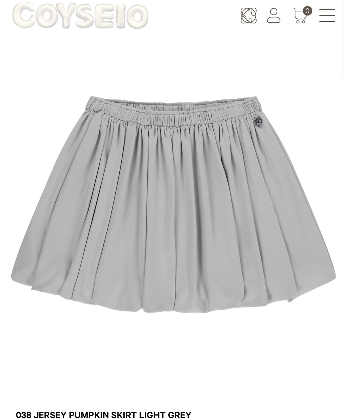 삽니다 ) 코이세이오038 펌킨스커트 그레이 M 사이즈 상품이미지1