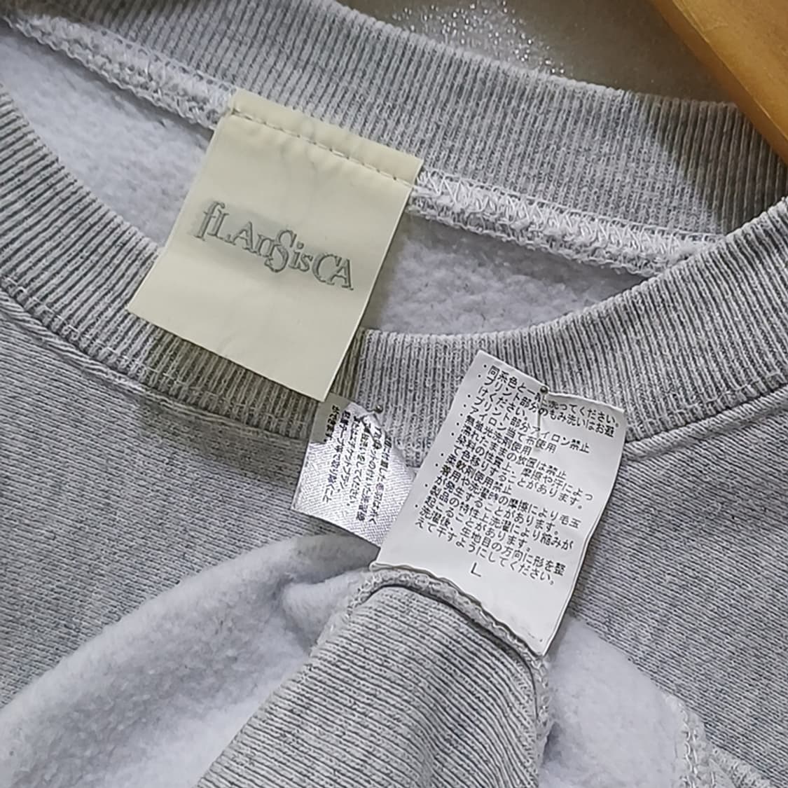 fLAnsisCA 프린트 맨투맨 남성 L 약 기모 라운드 면 티 사랑봉봉 상품이미지4