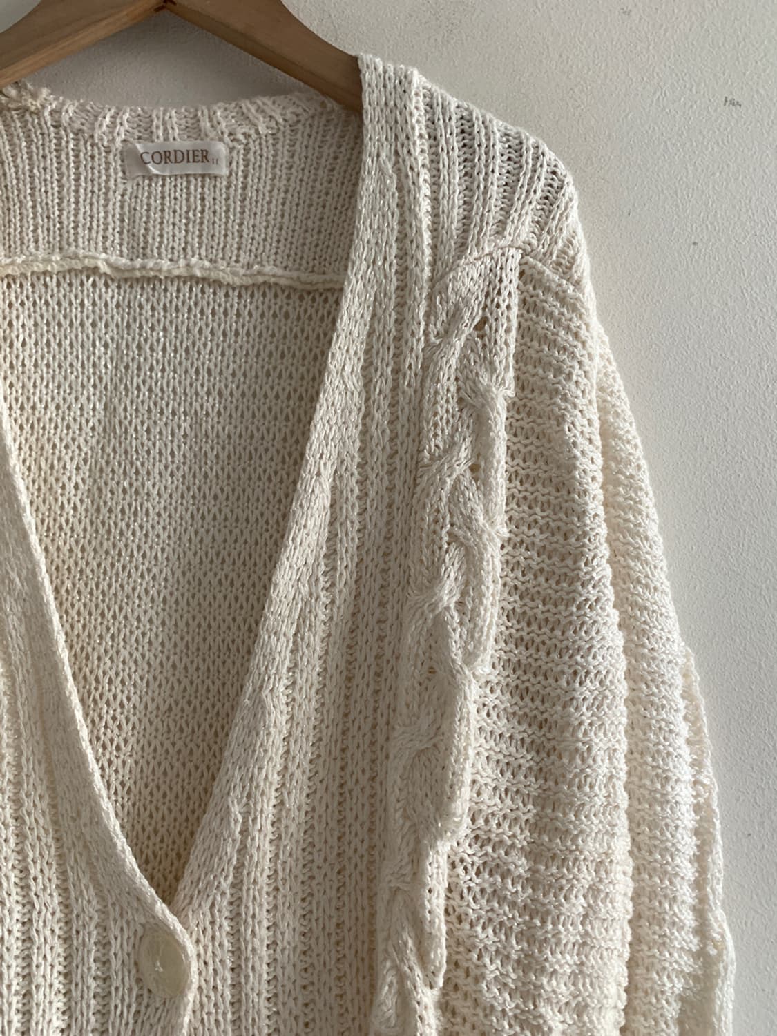 Twist Knit Loose Cardigan(Ivory 상품이미지4