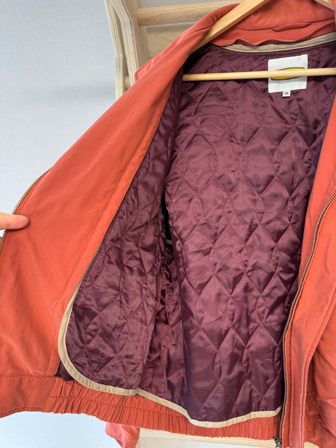 인터메조 해링턴자켓 스윙탑 블루종 (착용샷 있음) 상품이미지6