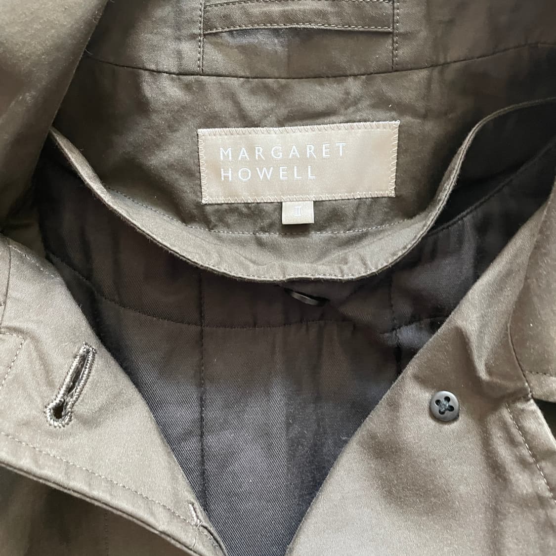 MHL 마가렛호웰 카키 트렌치코트 상품이미지2