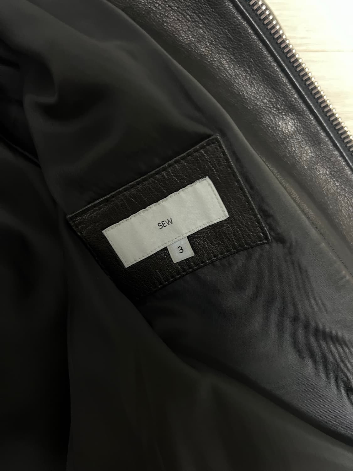 SEW (스테디에브리웨어) 레더 블루종 자켓 3사이즈 상품이미지2