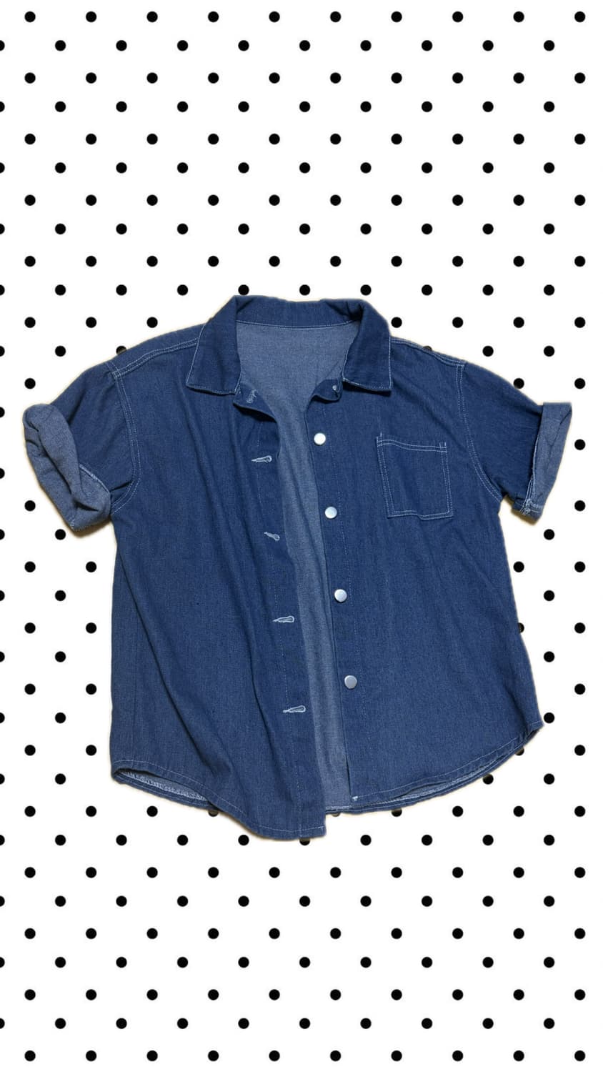 데님 반팔셔츠 상품이미지1