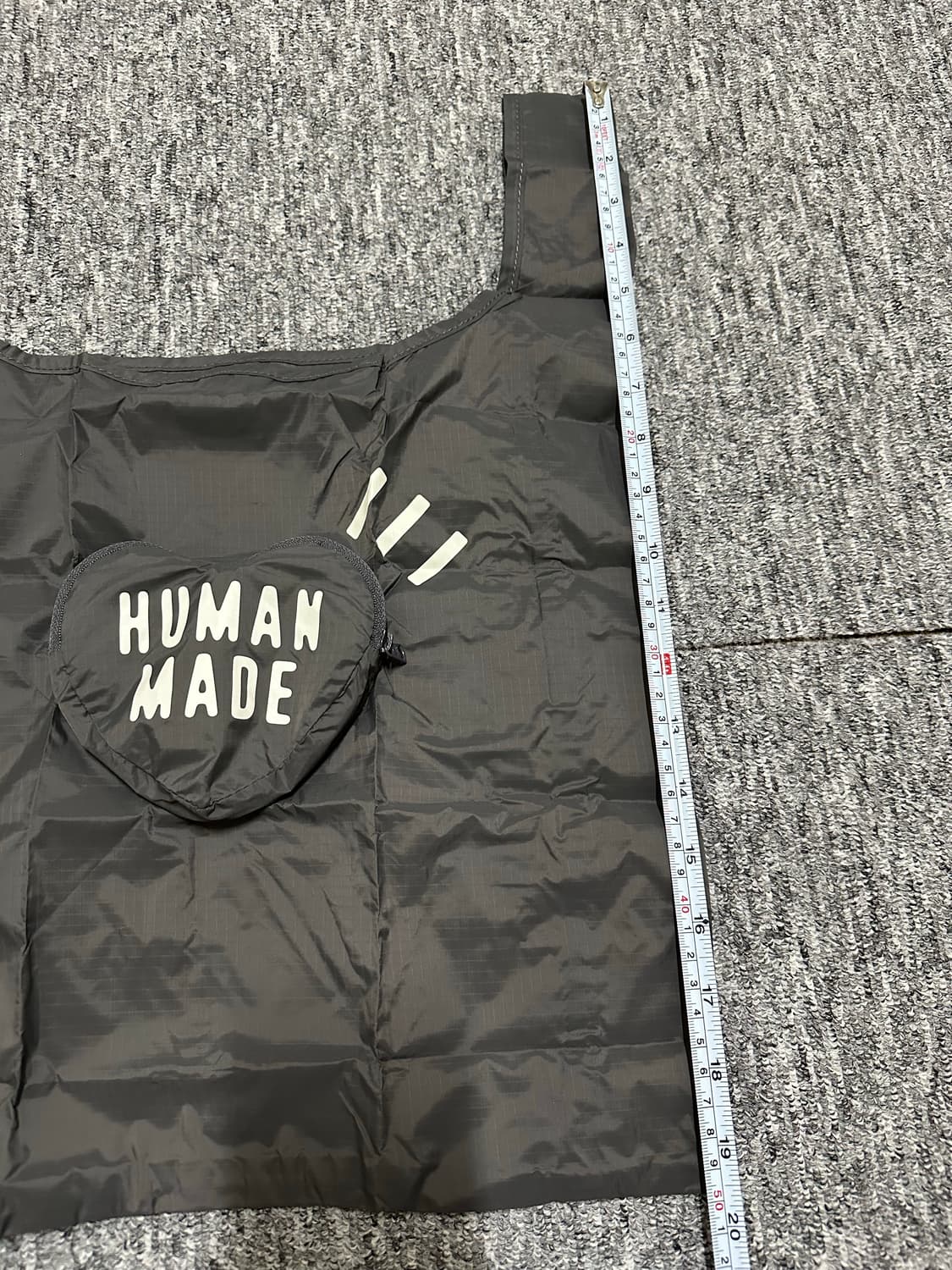 휴먼메이드 하트 쇼퍼백 가방 장바구니 그레이 상품이미지7