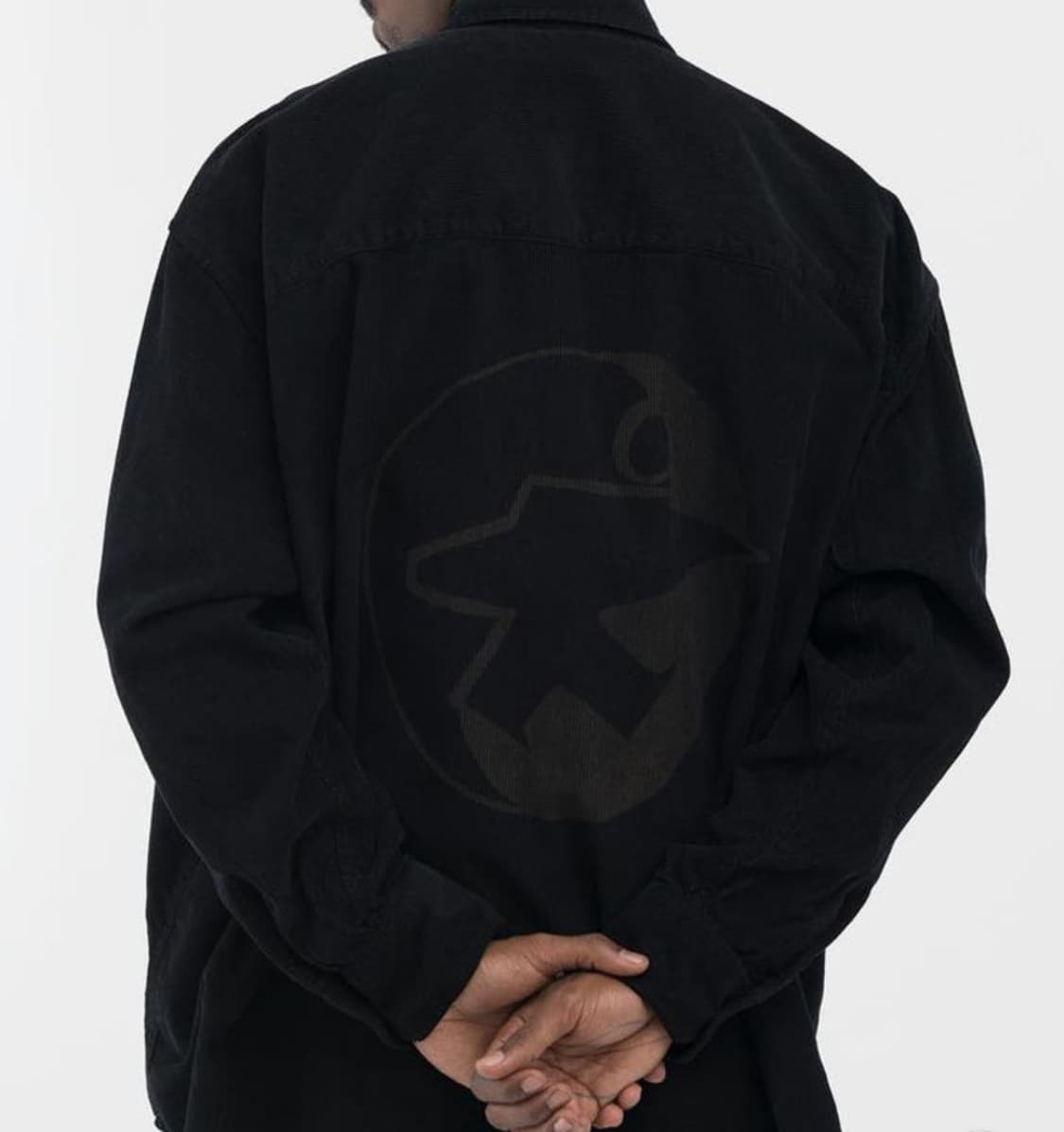 스투시 x 아워레가시 보로우드 셔츠 블랙 베이비 코드 S 상품이미지1