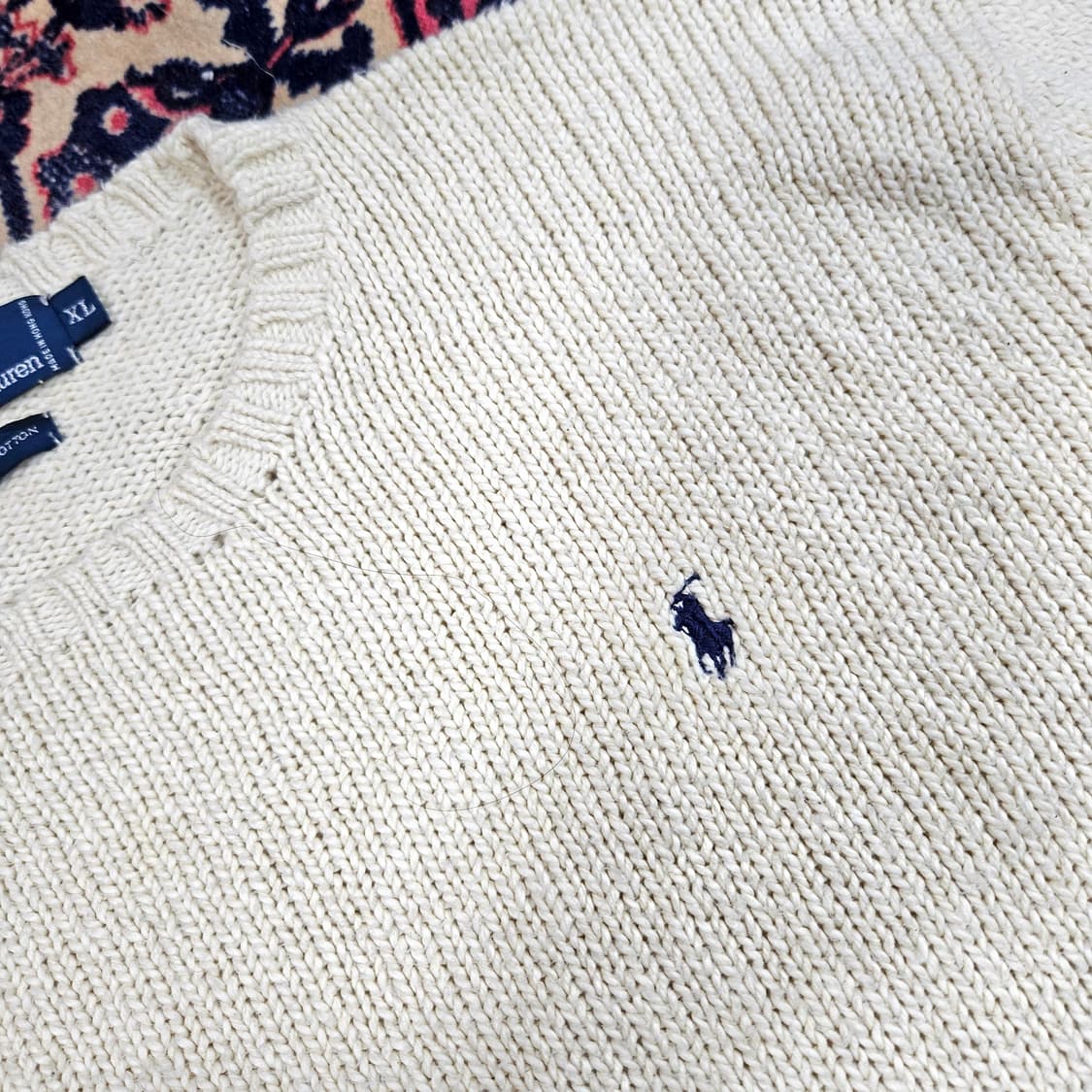 폴로랄프로렌 빈티지 라운드넥 니트 XL size 상품이미지3