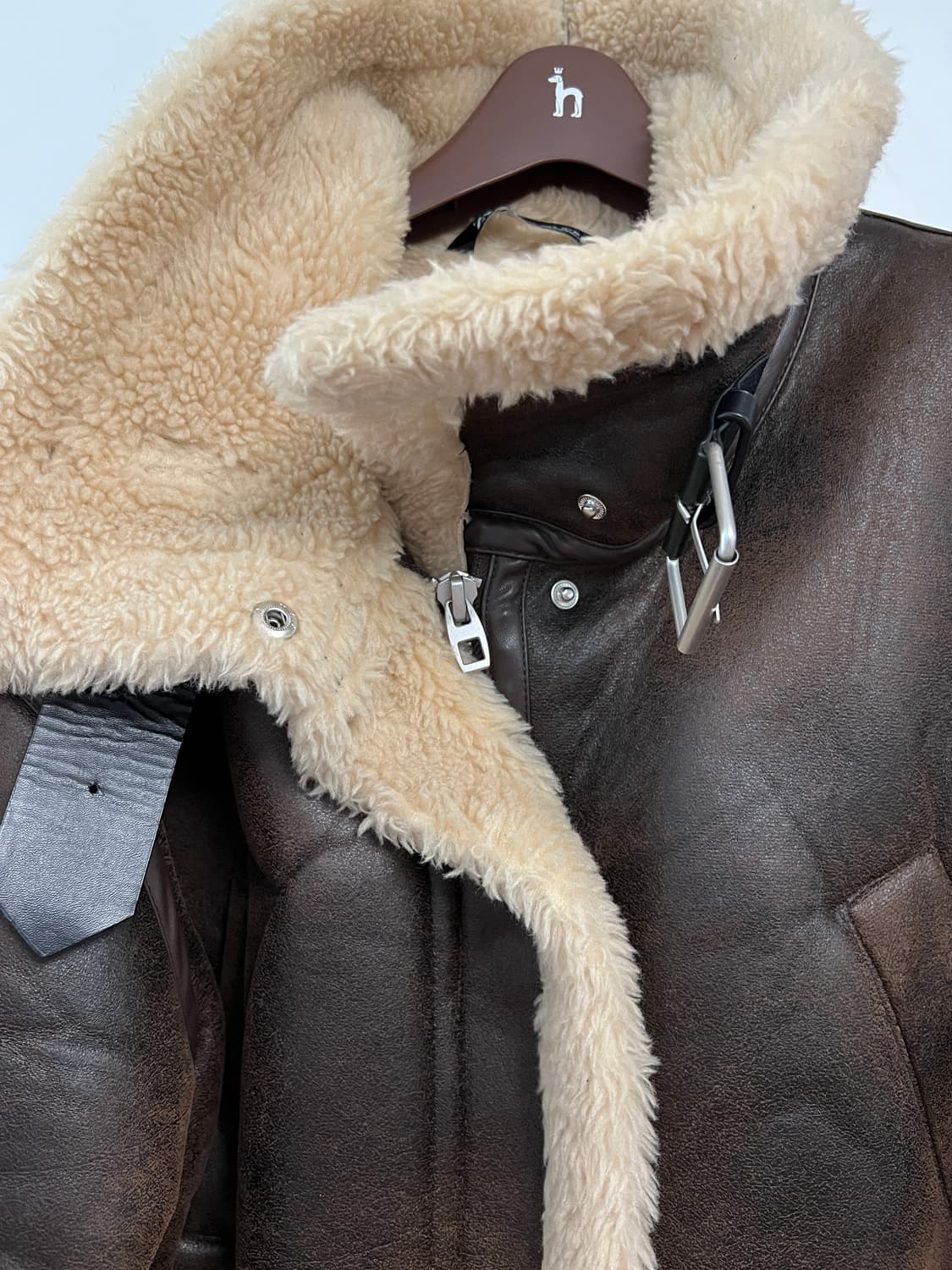 자라 숏무스탕 상품이미지6
