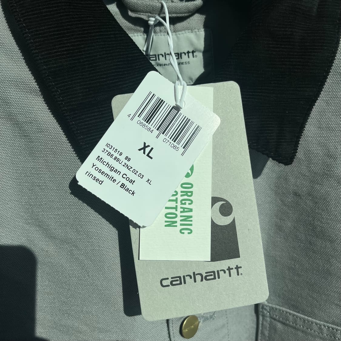 새상품(XL)칼하트WIP 로고 미시건 코트 요세미티 상품이미지3