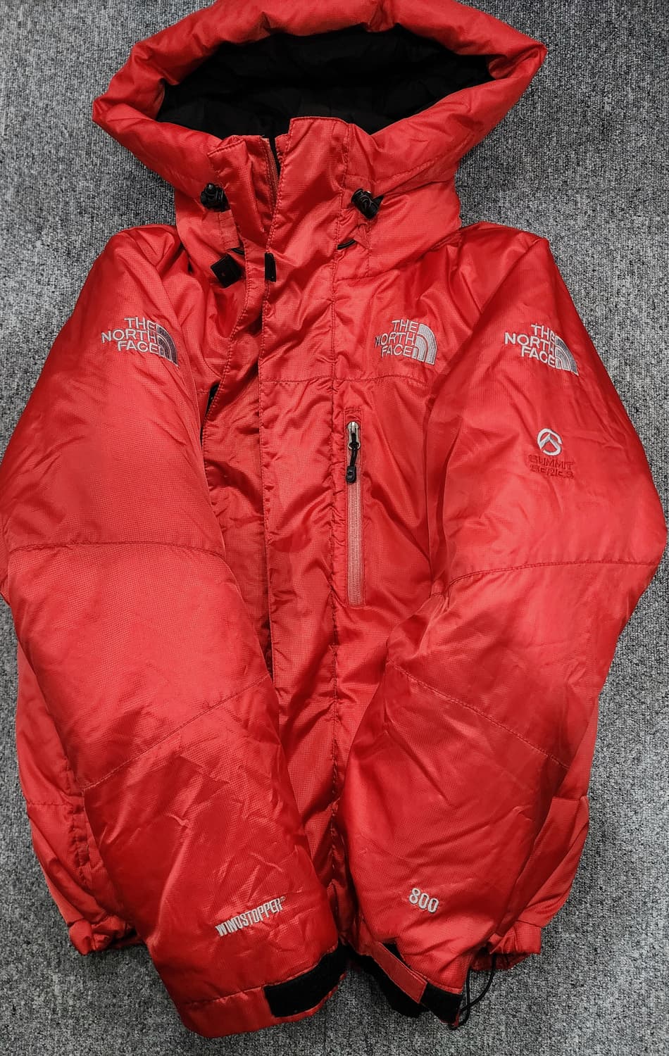 노스페이스 써밋 800 다운 윈드스토퍼 알파인 구스다운 패딩 L 상품이미지4
