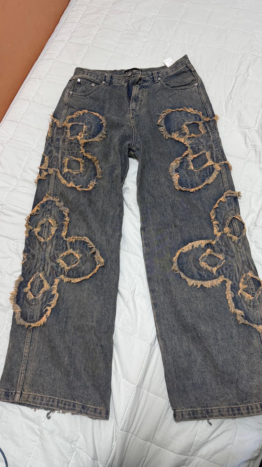 써저리 클로버 로고 데님 size M 상품이미지3