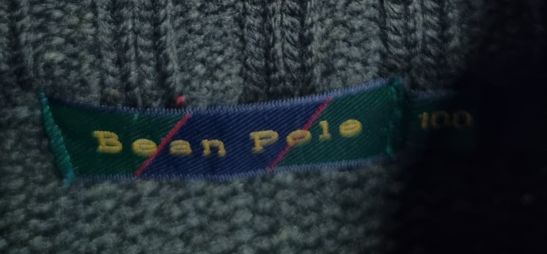 L (100) 빈폴 다크카키 꽈배기 니트 가디건 상품이미지3