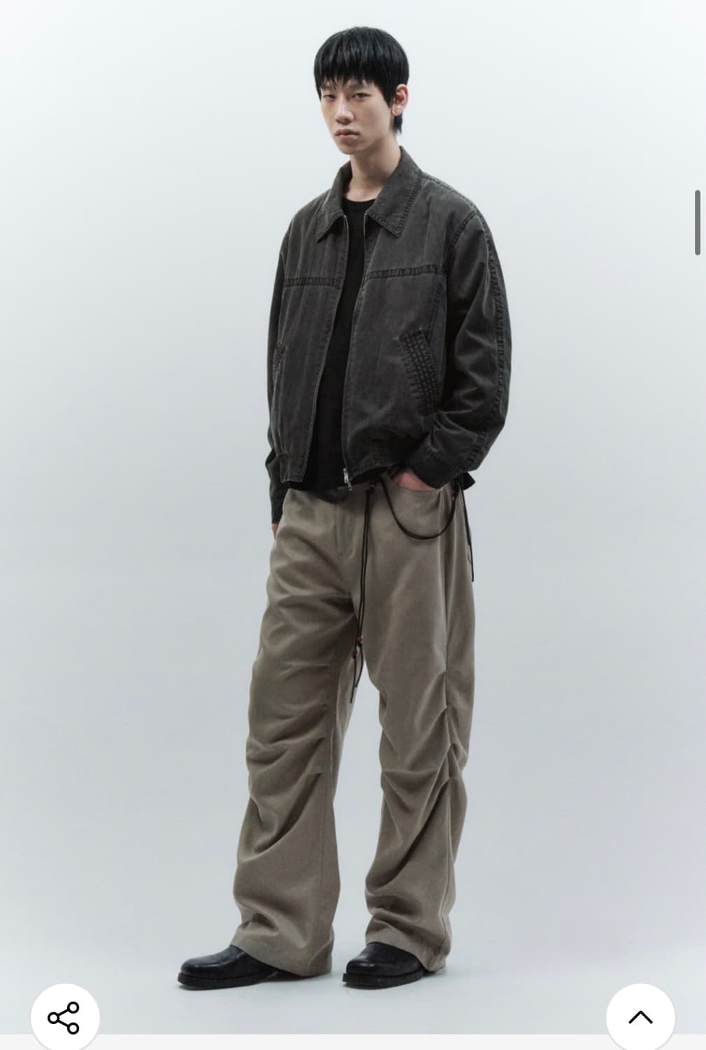 (M) 인사일런스 피그먼트 워시드 자켓 WASHED GREY 판매 상품이미지3