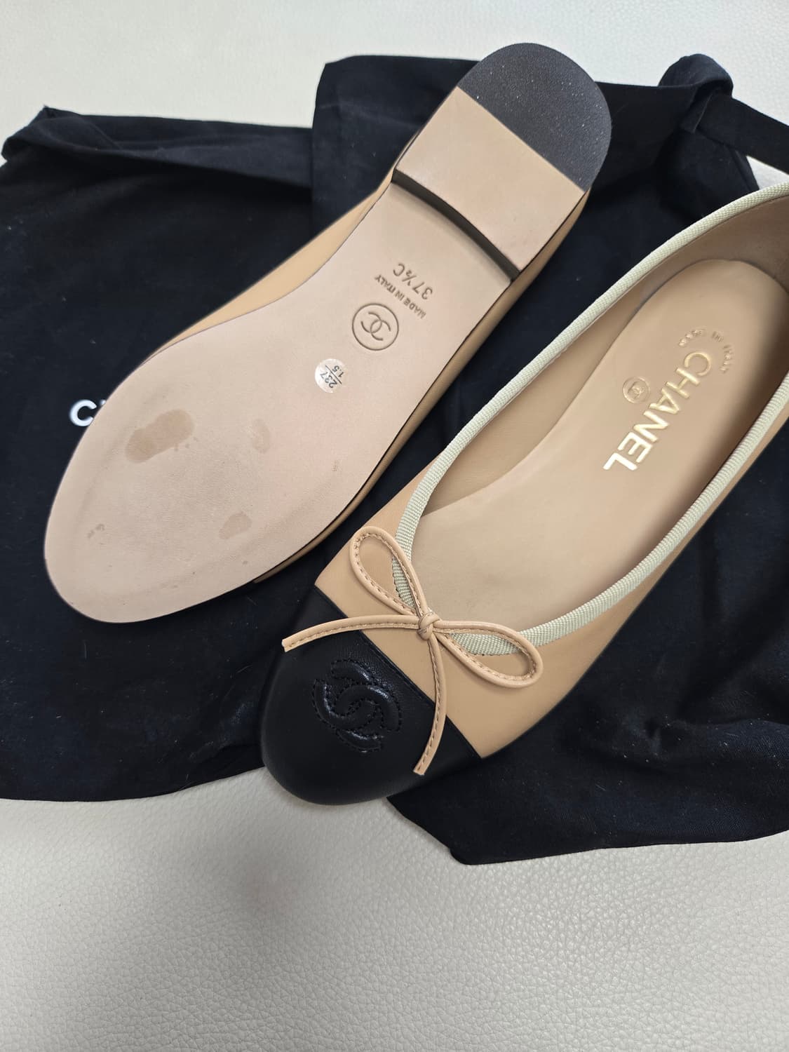 240사이즈 샤넬 플랫 검베 새상품 상품이미지5