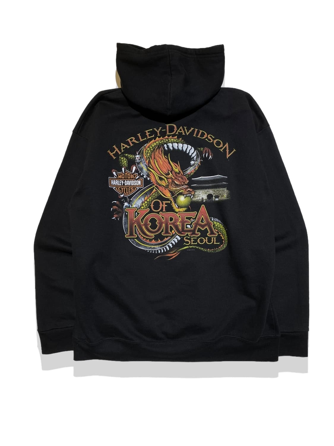 할리 데이비슨 서울 드래곤 후드 티 상품이미지2
