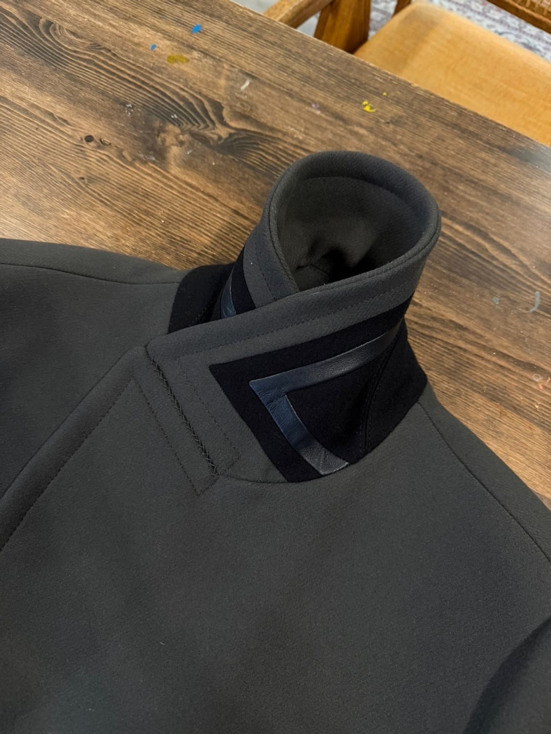 시스템 캐시미어 울 더블 브레스티드 코트 100 상품이미지8