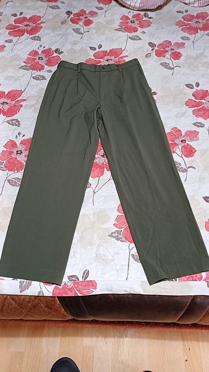 유니클로 와이드 스판팬츠 34인치 기장106 상품이미지1