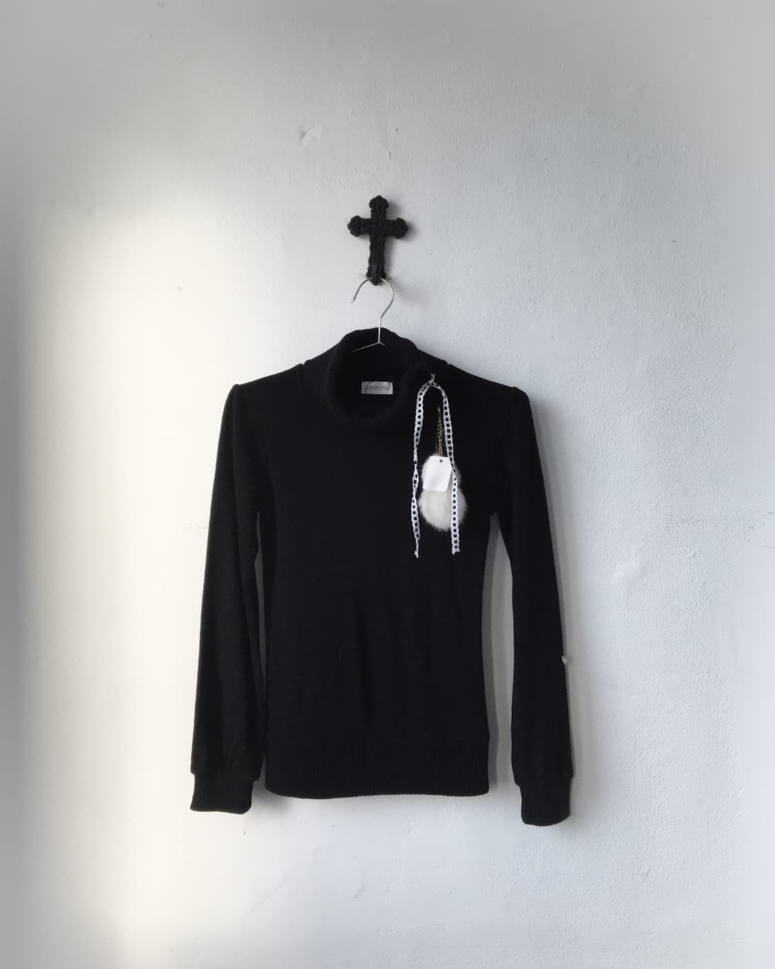 Pom pom point high neck knit 상품이미지2